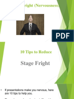 Strategies For Reducing Stage Fright (Nervousness) - 1