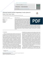 Ultrasound Assisted Enzymatic Degumming of Crude Soybean Oil