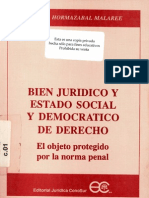 Bien Juridico y Estado Social y Democratico de Derecho - Hern N Hormazabal Malaree