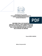 Informe Final de Pasantias Circuito Judicial de Violencia de Genero