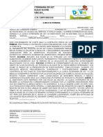 Acta de Compromiso Ingreso Mascota