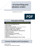 Basic Prescribing and Medication Order