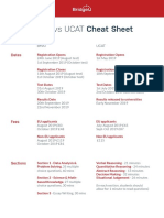 BMAT Vs UCAT Cheat Sheet