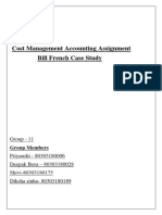 Cost Management Accounting Assignment Bill French Case Study