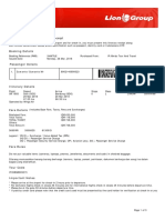 Lion Air Eticket Itinerary / Receipt: Suwanto/Suwanto MR