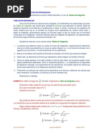 Integración Por Tablas