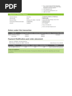 Payment Details Report: Orders Under This Transaction