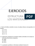 Tema 8 - EJERCICIOS Estructura de Materiales