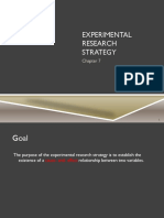 7 - Experimental Research Strategy