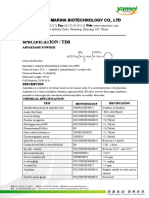 Specification Specification Specification Specification //// Tds TDS TDS TDS