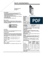 RISH Ducer F11 Transducer For Measuring Frequency: D C B A