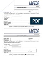 Clearance Form For Ojt: Student's