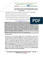 Isolation and Characterization of Actinomycetes From Soil and Evaluation of Antibacterial Activities of Actinomycetes Against Pathogens