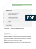 Machine Learning: Practical Tutorial On Random Forest and Parameter Tuning in R