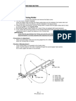 Adjustment: 1. Parallelism of Timing Roller