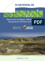 MINAMBIENTE. Plan Nacional de Restauración PDF