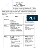 4th Form Literature Course Outline - Christmas Term 2018