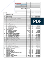 Bill of Quantity