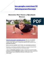 Exercícios para Vencer A Ejaculação Precoce