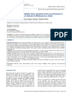 Item Analysis of MCQ