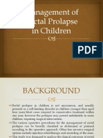 Management of Rectal Prolapse P WAG