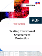 Testing Directional Overcurrent Protection: Test Universe