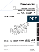 AG-HMC151E: Operating Instructions