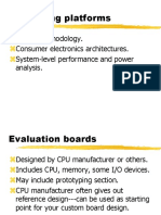 Computing Platforms: Design Methodology. Consumer Electronics Architectures. System-Level Performance and Power Analysis