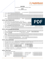 Easy Health Insurance Claim Form Apollo Munich 1 2