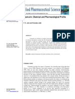 Coumarin: Chemical and Pharmacological Profile: P. K. Jain and Himanshu Joshi