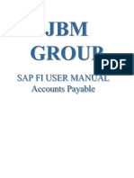 Sap Fi AP Manual For Common Daily Transactions