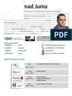 Mohammad Juma - Solutions Architect & Senior Business Analyst - July 2019