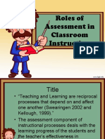 Role of Assessment in Classroom Instruction