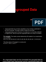 Ungrouped Data