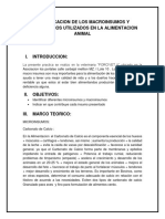 Identificacion de Los Macroinsumos y Microinsumos Utilizados en La Laimentacion