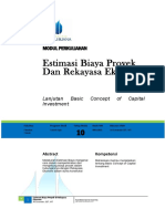 Modul 10 - EstimasiBiaya & Rekayasa Ekonomi - Ali Sunandar