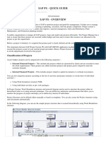 Sap PS - Quick Guide Sap PS - Quick Guide PDF