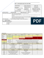 Risk Assessment / Job Hazard Analysis (Jha) Form