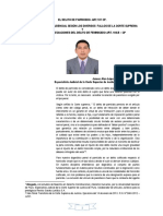 El Delito de Parricidio - Un Análisis Jurisprudencial A Los Diversos Fallos de La Corte Suprema. Por - Dr. Janner Alan Lopez Avendaño.