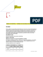 Manejo de Material y Normas de Seguridad en El Laboratorio