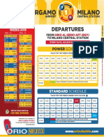 Bergamo Airport Bus Schedule