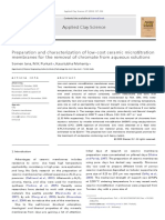 Preparation and Characterization of Low-Cost Ceramic Microfiltration Membranes For The Removal of Chromate From Aqueous Solutions