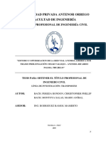 Estudio y Optimizacion de La Red Vial Avenida America Sur, Tramo Prolongaciòn Cesar Vallejo - Avenida Ricardo Palma, Trujillo PDF