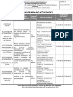 Cronograma de Actividades