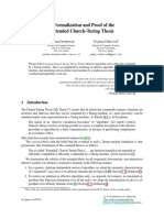 A Formalization and Proof of The Extended Church-Turing Thesis