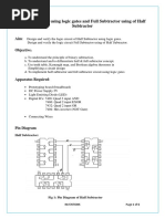 Half and Full Subractor