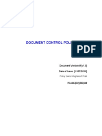 Sample - Document Control Policy