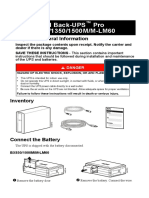 User Manual Back-UPS Pro BX850/1000/1350/1500M/M-LM60: Safety and General Information