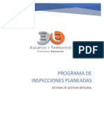 Programa de Inspecciones Planeadas