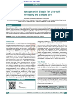 Integrative Management of Diabetic Foot Ulcer With Homoeopathy and Standard Care